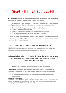 Chapitre 1 : La sociologie - Concepts et th&eacute;oriciens cl&eacute;s