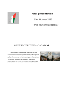 Madagascar News: Gen Z Protests, Military Takeover, Billionaire Escape