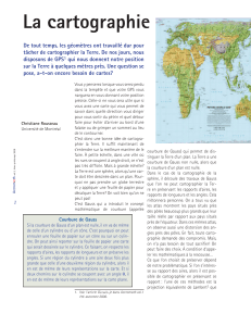 La cartographie : projections math&eacute;matiques de la Terre