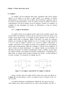 Chapitre 3 : Circuits micro-onde passif - Coupleurs