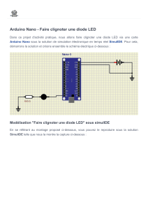 Tutoriel Arduino Nano : Faire clignoter une LED