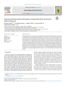 Federated Learning Model for Diabetes Diagnosis
