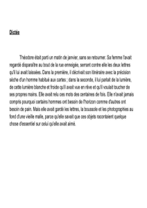 French Dictation Exercise: Th&eacute;odore's Departure