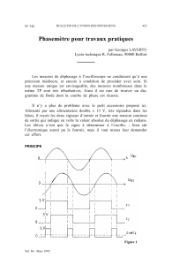 Phasem&egrave;tre pour travaux pratiques : guide de construction