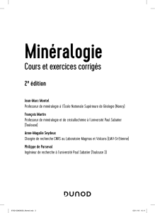 Min&eacute;ralogie : Cours et exercices corrig&eacute;s 2e &eacute;dition