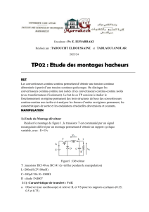 TP02 : &Eacute;tude des montages hacheurs - Convertisseurs DC-DC