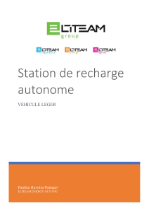 Station de recharge solaire autonome - Rapport technique