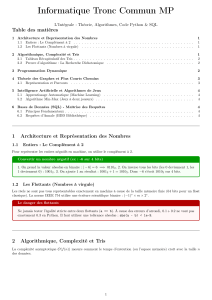 Informatique Tronc Commun MP : Th&eacute;orie, Algorithmes, Python, SQL