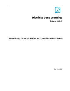 Dive into Deep Learning: Comprehensive Guide