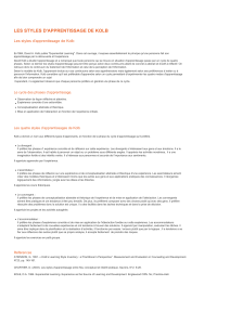 Les styles d'apprentissages de Kolb - Insa - Toulouse