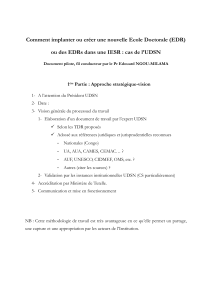 Guide pour cr&eacute;er une &Eacute;cole Doctorale &agrave; l'UDSN