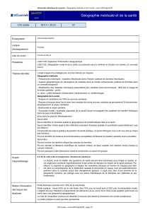 Programme de cours G&eacute;ographie m&eacute;dicale et de la sant&eacute; 2024