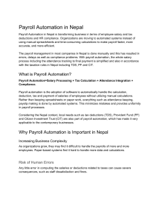 Payroll Automation in Nepal: Benefits & How It Works