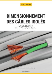 dimensionnement cables isoles