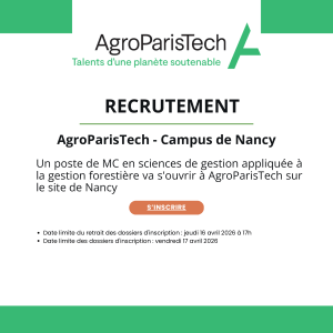 Offre AgroParisTech - Campus de Nancy