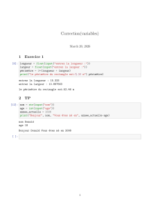 Correction(variables) (8)