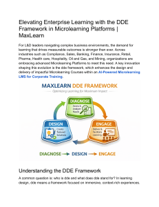 DDE Framework in Microlearning Platforms