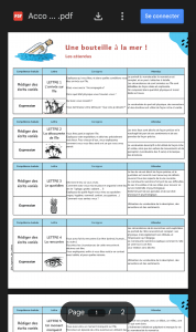 A Message in a Bottle: French Writing Project