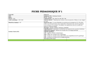 Fiche P&eacute;dagogique : G&eacute;n&eacute;tique Formelle - H&eacute;r&eacute;dit&eacute; (L1S2)