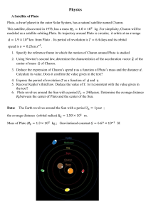 Physics & Chemistry Problem Set: Charon Orbit & NiCd Battery