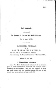 loi sur les fabriques