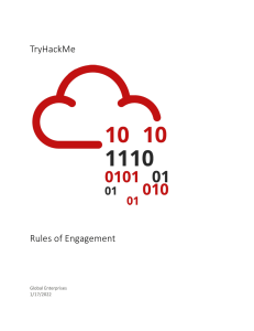 TryHackMe Global Enterprises Rules of Engagement 2022