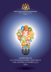 Guidelines on Occupational Safety and Health for Lighting at Workplace 2018