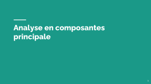 Analyse en composantes principale (ACP)