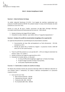 Exercices d'analyse &eacute;nerg&eacute;tique et audit - S&eacute;rie 4