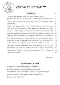 Exercices de lecture : Krol le fou - Fluidit&eacute; et compr&eacute;hension &eacute;l&eacute;mentaire
