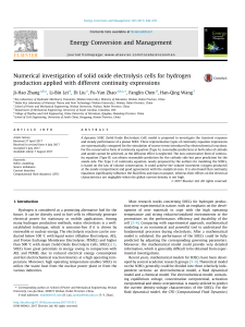 Numerical Study of SOECs for Hydrogen Production Using Different Continuity Equations