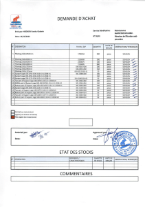 CIMCO-INDUSTRIE Purchase Request for Filter Bags & Support Cages