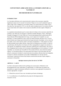 Convention africaine sur la conservation de la nature