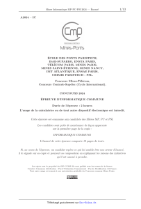 Mines Informatique MP-PC-PSI 2024 &mdash; &Eacute;nonc&eacute;