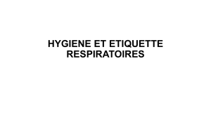 Hygi&egrave;ne et &Eacute;tiquette Respiratoires: Guide de Formation