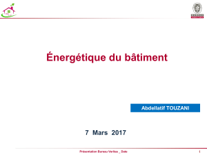 &Eacute;nerg&eacute;tique du b&acirc;timent - Pr&eacute;sentation Bureau Veritas