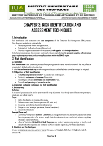 Risk Identification and Assessment Techniques