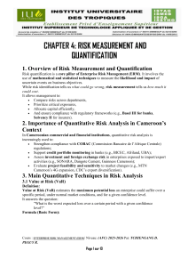Chapter 4: Risk Measurement and Quantification