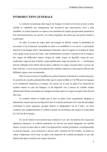 Contr&ocirc;le interne bancaire & gestion des risques