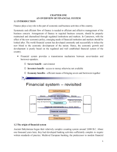 Financial System & Microfinance Textbook Overview