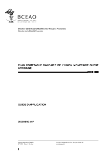 Guide d'application du Plan Comptable Bancaire de l'UMOA