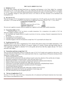 Value Added Tax (VAT) in Cameroon: Definition, Rates, and Rules