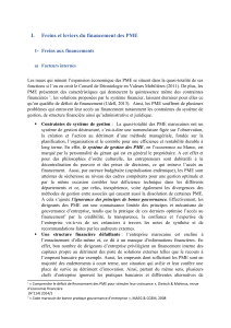 Freins et leviers du financement des PME au Maroc