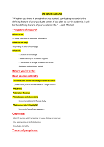 Academic Research & Writing Guide
