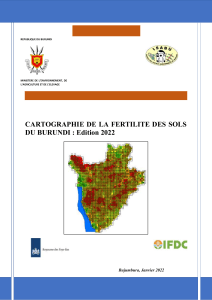 Soil Fertility Mapping of Burundi 2022