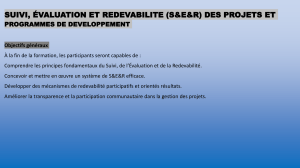 Formation S&E&R Projets de D&eacute;veloppement
