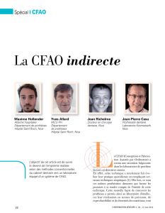 La CFAO indirecte en proth&egrave;se dentaire