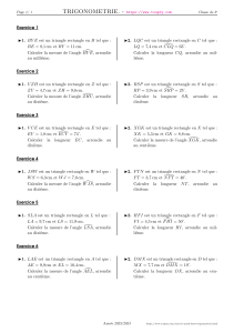 Trigonometry Exercises for 3rd Grade - Math Problems