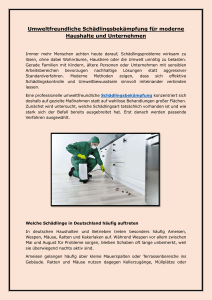 Umweltfreundliche Sch&auml;dlingsbek&auml;mpfung