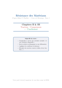 Cours RDM Traction et Cisaillement